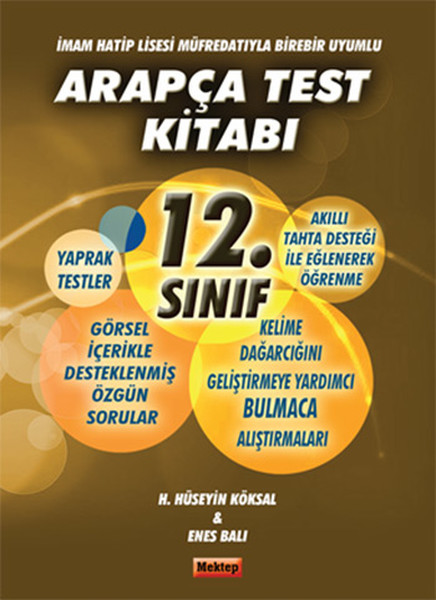 12Sınıf Arapça Test Kitabı  İmam Hatip Lisesi Müfredatıyla Birebir Uyumlu