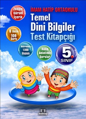 5 Sınıf Temel Dini Bilgiler Test Kitapçığı