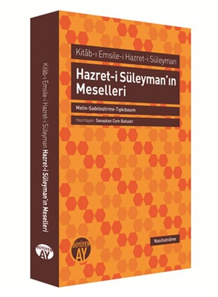 Hazreti Süleymanın Meselleri MetinSadeleştirmeTıpkıbasım