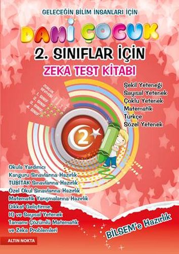 Dahi Çocuk 2 Sınıflar İçin Zeka Test Kitabı