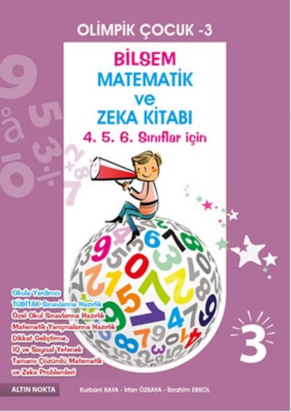 Olimpik Çocuk 3  Bilsem Matematik ve Zeka Kitabı