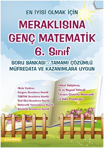 Altın Nokta Meraklısına Genç Matematik 6 Sınıflar İçin Soru Bankası Tamamı Çözümlü