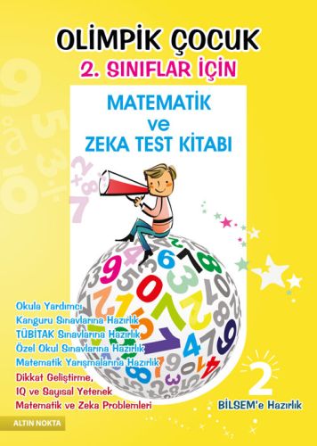 Olimpik Çocuk 2 Sınıflar İçin Matematik ve Zeka Test Kitabı