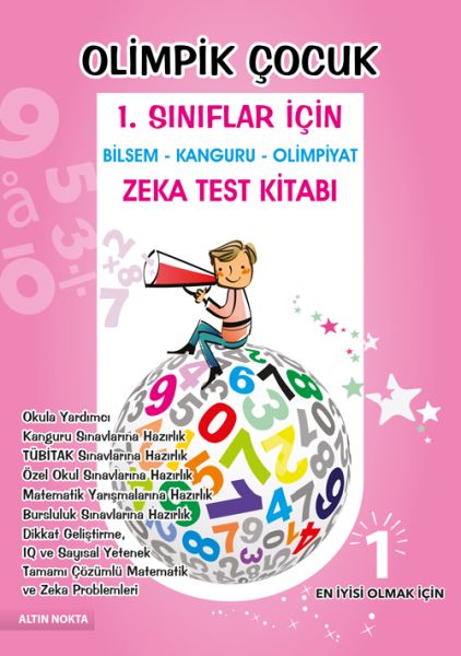 Altın Nokta Olimpik Çocuk 1 Sınıflar İçin Bilsem  Kanguru  Olimpiyat Zeka Kitabı