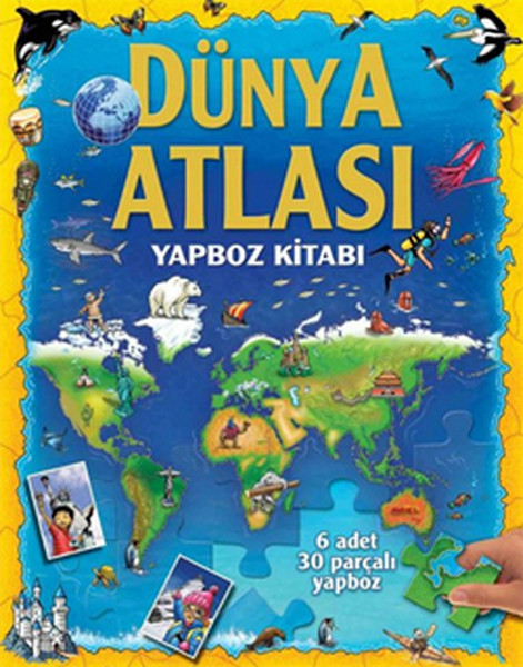 Dünya Atlası  Yapboz Kitabı