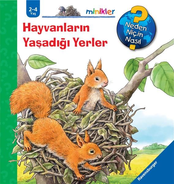 Ravensburger Minikler Serisi  Hayvanların Yaşadığı Yerler