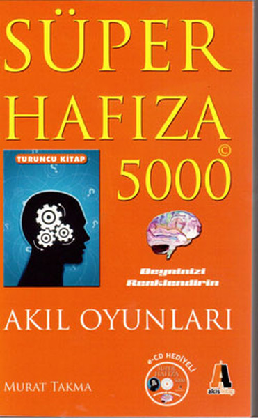 Süper Hafıza 5000  Akıl Oyunları  ECD Hediyeli Turuncu Kitap