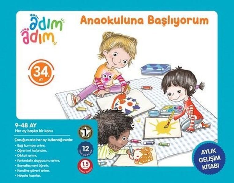 Anaokuluna Başlıyorum  34 Ay Gelişim Kitabı