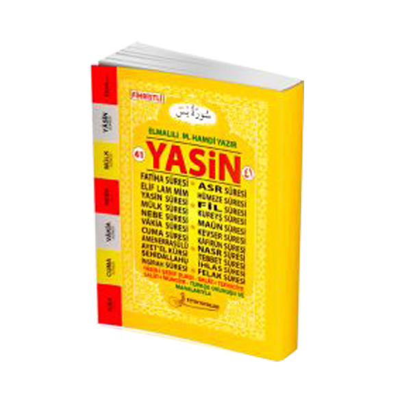 41 Yasin Türkçe Okunuşu ve Manalarıyla Fihristli Cep Boy F019