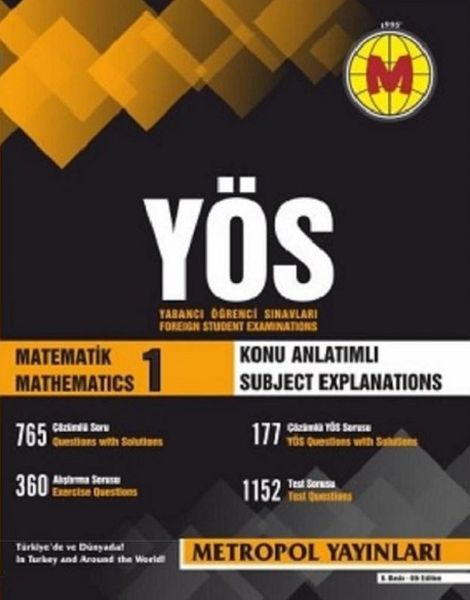 Metropol YÖS Matematik 1 Konu Anlatımlı Yeni