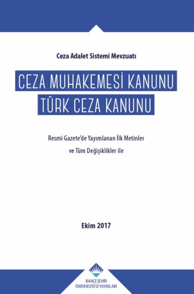 Ceza Muhakemesi Kanunu  Türk Ceza Kanunu Ciltli