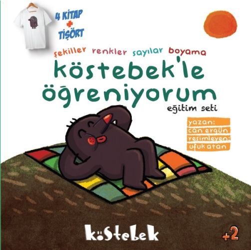 Köstebekle Öğreniyorum Seti 4 Kitap+Tişört