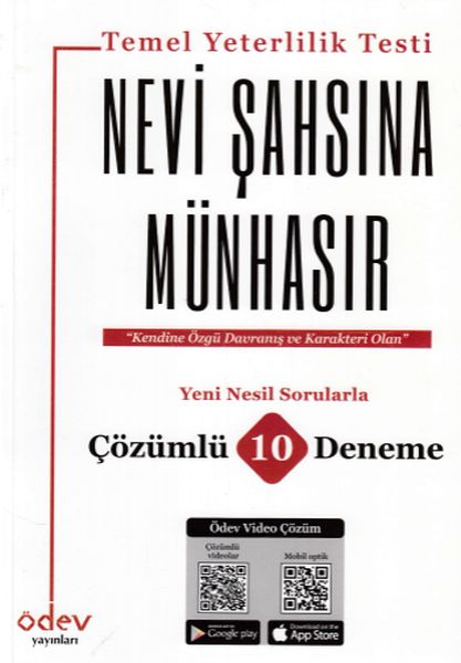 Ödev TYT Nevi Şahsına Münhasır Çözümlü 10 Deneme Yeni