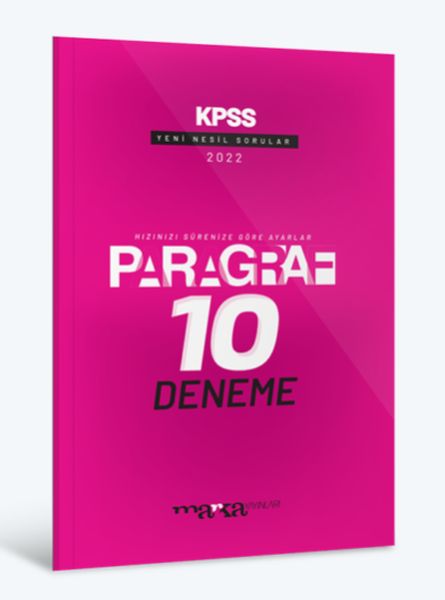 Marka Yayınları 2022 KPSS Paragraf 10 Deneme