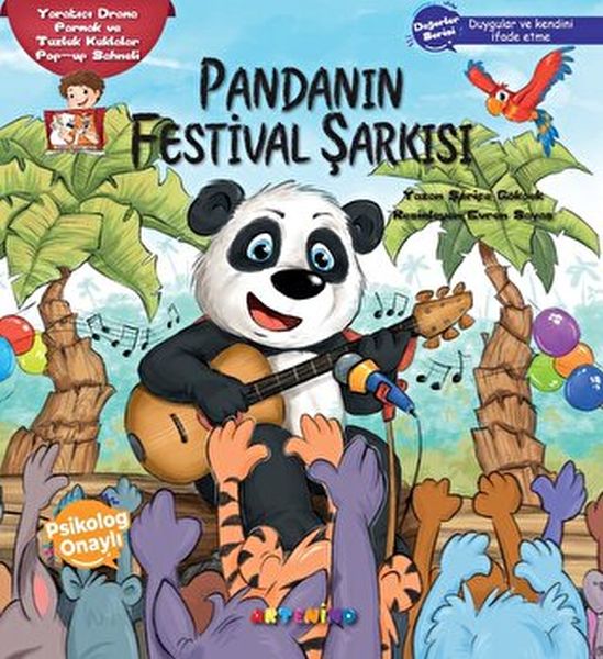 Pandanın Festival Şarkısı Yaratıcı Drama Parmak ve Tuzluk Kuklalar Popup Sahneli