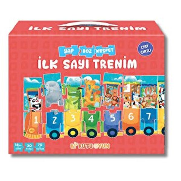 İlk Sayı Trenim  Cırt Cırtlı Yapboz ve Kitap Seti