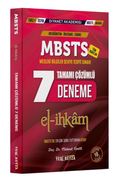 YediBeyza 2024 Mbsts Elİhkam Tamamı Çözümlü 7 Deneme