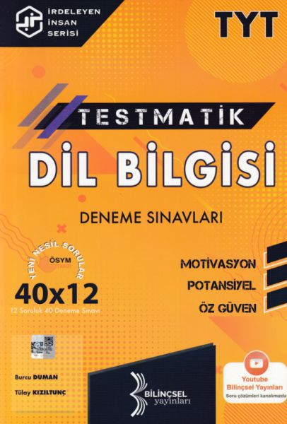 Bilinçsel 2021 TYT Testmatik Dil Bilgisi Deneme Sınavları