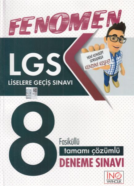 İnovasyon LGS Fenomen Tamamı Çözümlü 8 Deneme Sınavı Yeni