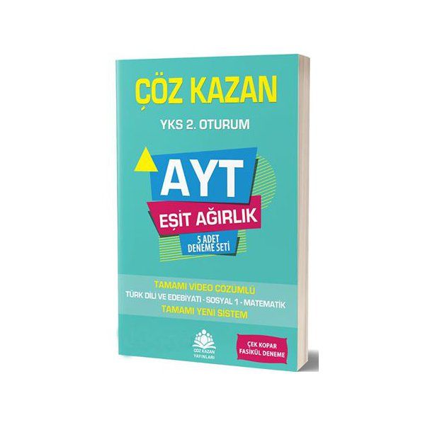 Çöz Kazan AYT Eşit Ağırlık 5 li Deneme Sınavı Yeni