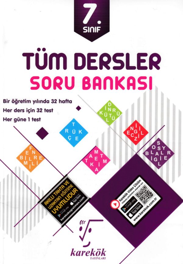 Karekök 7 Sınıf Tüm Dersler Soru Bankası Yeni