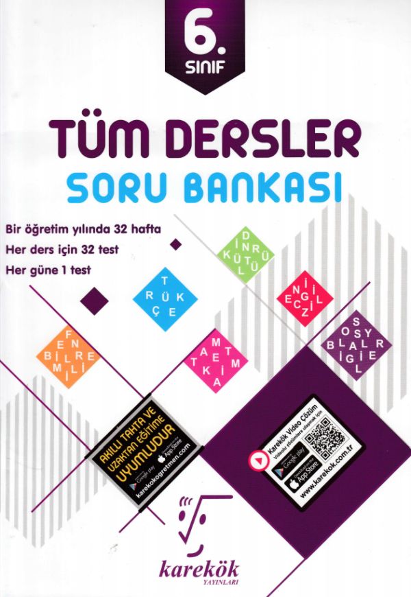 Karekök 6 Sınıf Tüm Dersler Soru Bankası Yeni