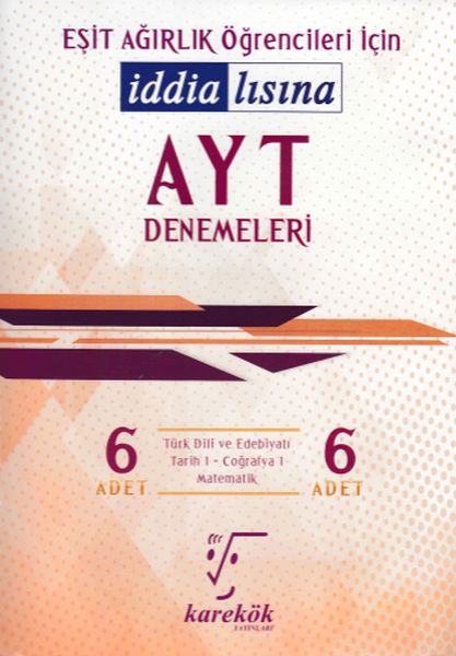 Karekök AYT Eşit Ağırlık 6lı Denemeleri Yeni