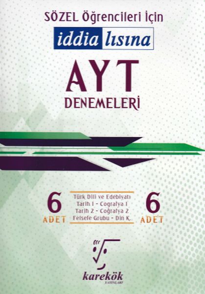 Karekök AYT Sözel 6lı Denemeleri Yeni