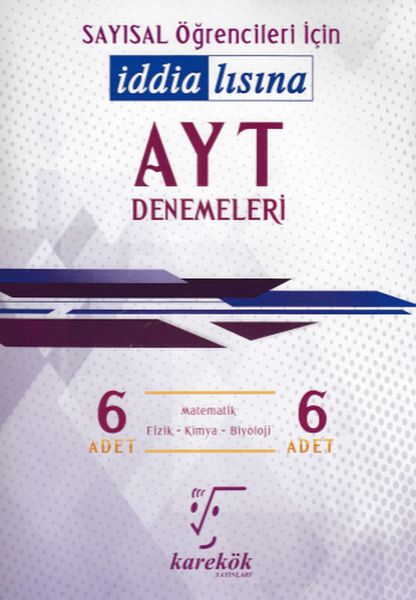 Karekök AYT Sayısal 6lı Deneme Yeni