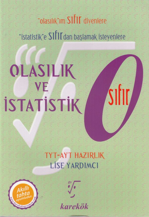 Karekök TYT  AYT Olasılık ve İstatistik Sıfır Yeni