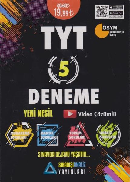 Sıradışıanaliz TYT 5 Deneme Yeni Nesil