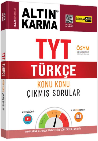 Altın Karma TYT Türkçe Konu Konu Çıkmış Sorular Yeni