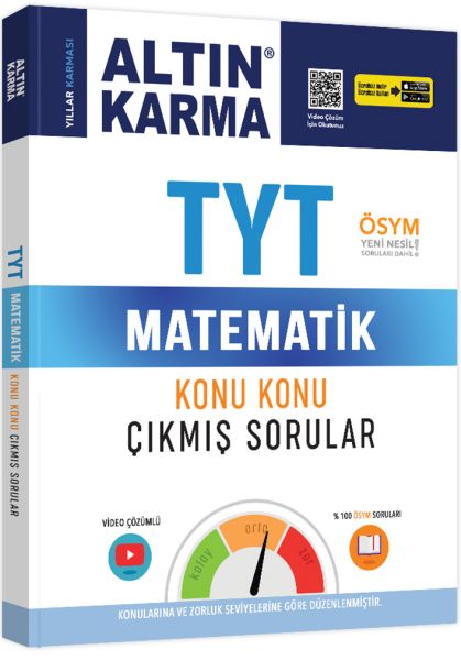 Altın Karma TYT Matematik Konu Konu Çıkmış Sorular Yeni