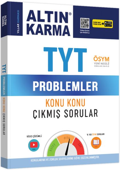 Altın Karma TYT Problemler Konu Konu Çıkmış Sorular Yeni