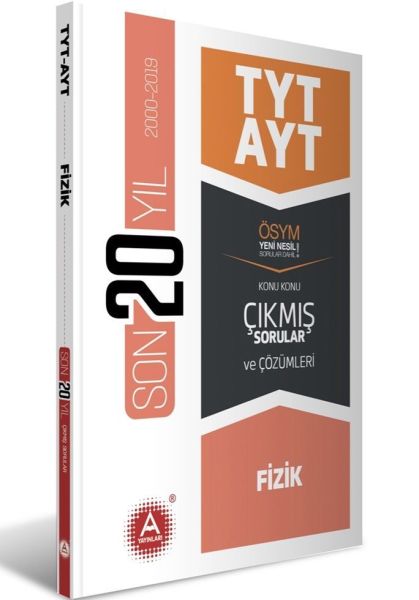 A Yayınları TYT AYT Fizik Son 20 Yıl Konu Konu Çıkmış Sorular Yeni