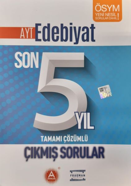 A Yayınları AYT Edebiyat Son 5 Yıl Çözümlü Çıkmış Sorular