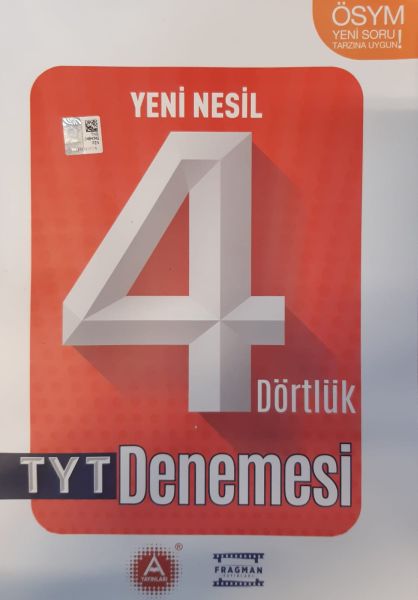 A Yayınları TYT Yeni Nesil 4lü Deneme Seti