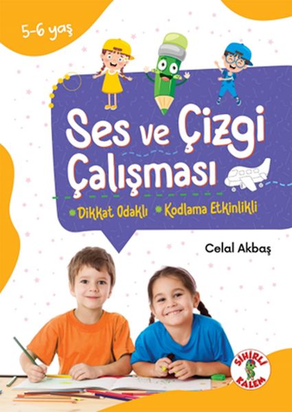 Dikkat Odaklı Etkinlik Kitabı Ses ve Çizgi Çalışması 56 Yaş