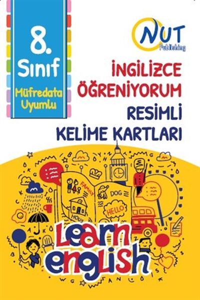 8 Sınıf İngilizce Öğreniyorum Resimli Kelime Kartları