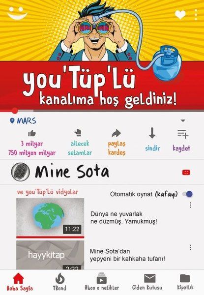 You‘Tüp’lü Kanalıma Hoş Geldiniz