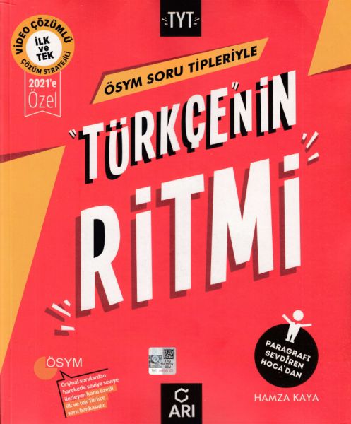 Arı ÖSYM Soru Tipleriyle TYT Türkçenin Ritmi Soru Bankası 2021e Özel Yeni