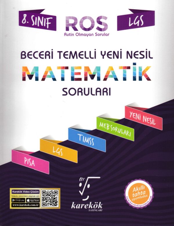 Karekök 8 Sınıf LGS Beceri Temelli Yeni Nesil Matematik Soruları Yeni