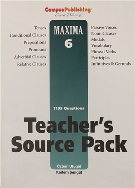 Teachers Source Pack  Maxima 6