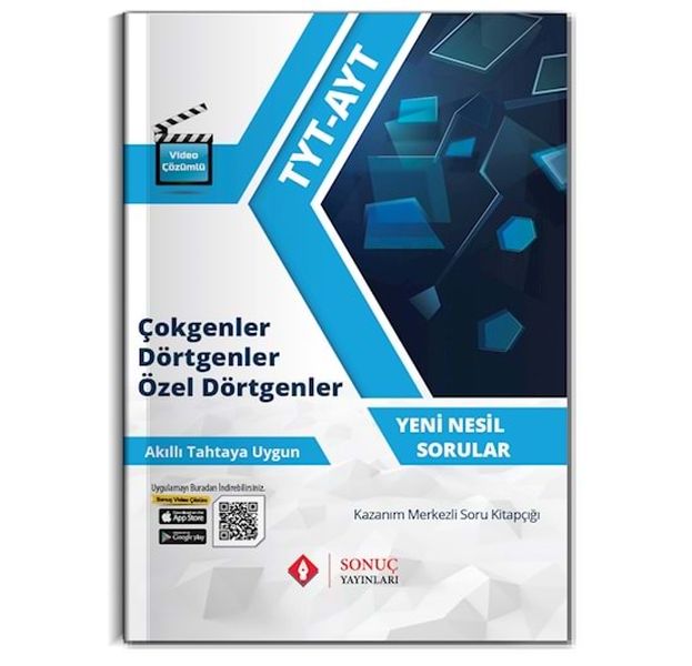 Sonuç TYTAYT Çokgenler Dörtgenler Özel Dörtgenler Kazanım Merkezli Soru Kitapçığı Yeni