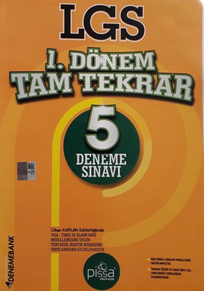 DenemeBank LGS 1 Dönem Tam Tekrar 5 Deneme Yeni