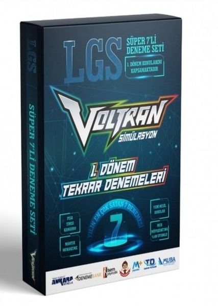 Ankara Yayıncılık  8 Sınıf LGS 1 Dönem Voltran 7 Deneme Seti