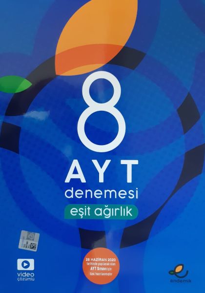 Endemik AYT Eşit Ağırlık 8 Denemesi Yeni