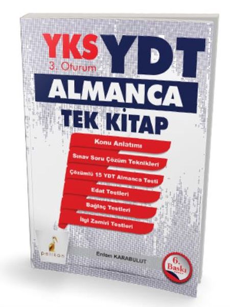 Pelikan YKS 3Oturum YDT Almanca Tek Kitap Yeni