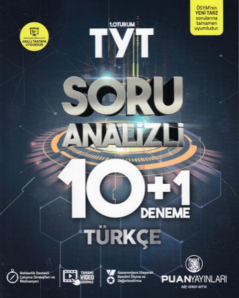 Puan TYT 1 Oturum Türkçe Soru Analizli 10 + 1 Yeni