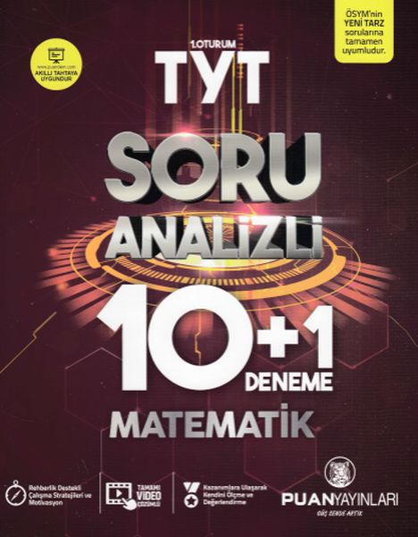 Puan TYT Matematik Soru Analizli 10 + 1 Deneme Yeni